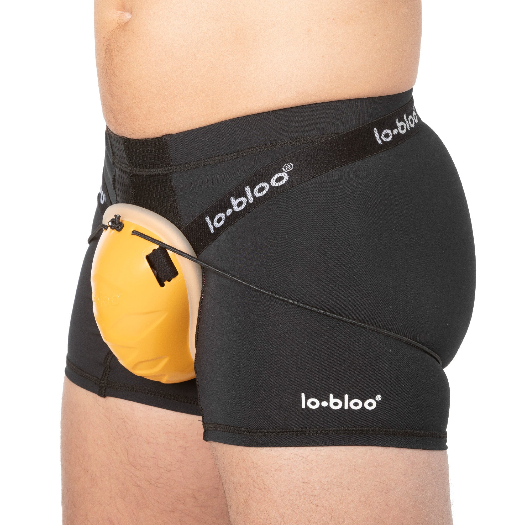 lobloo support underwear men adult black size XS XL