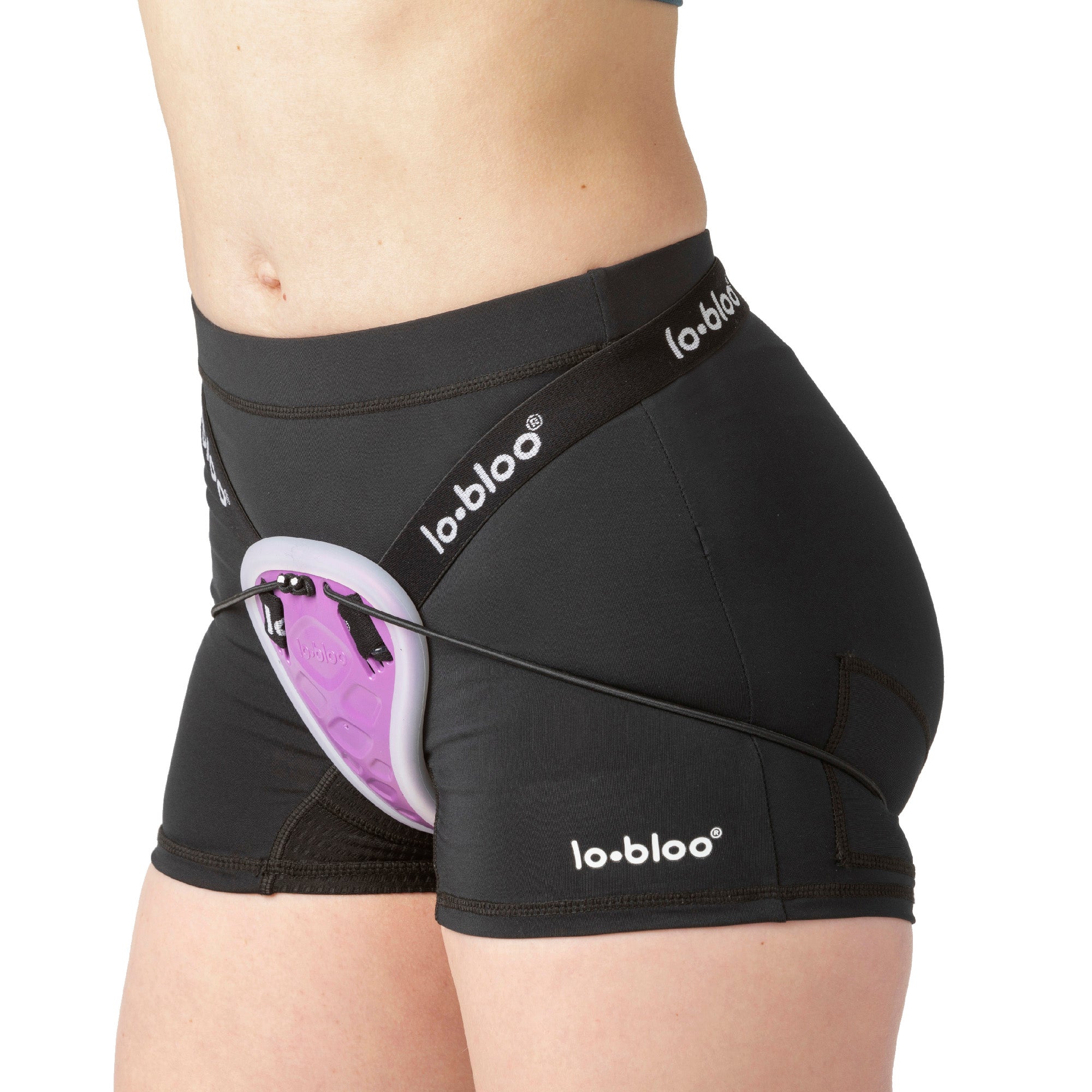 lobloo® support underwear, women, adult, (black), sizes XS-XL